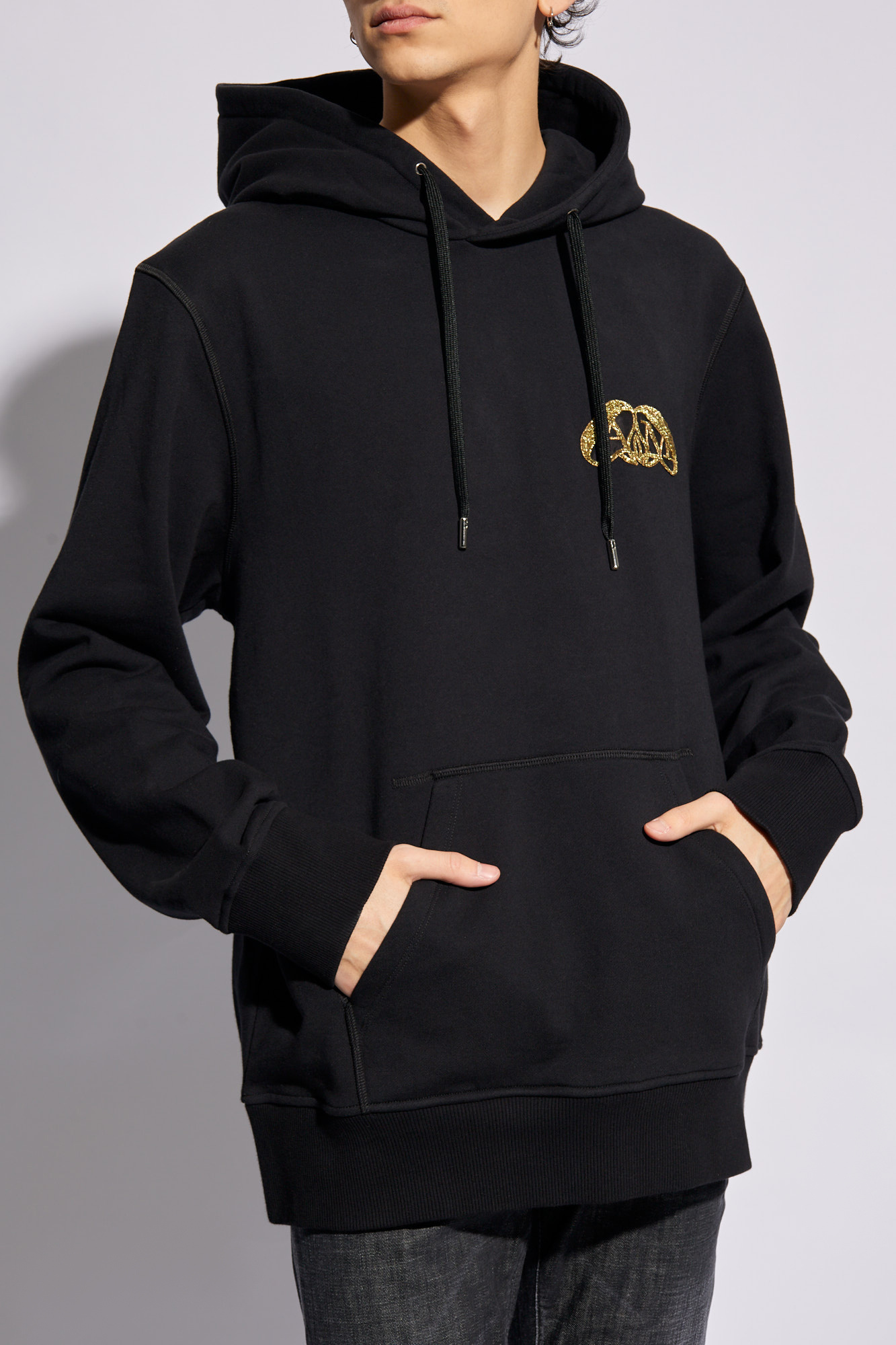 Alexander McQueen Hoodie with logo Men s Clothing Vitkac